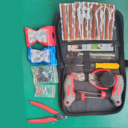 75 Piece Tubeless Tire Repair Tool Kit in Case