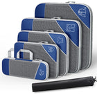 6PCS Compression Packing Cubes Expandable Luggage Storage Bag Travel Packing Bag