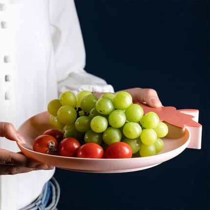 4pcs Fruit Plate Set for Home Living Room Snacks Candy Tray Decorative Use