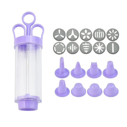 Cookie Gun With Molds Icing Piping Tool Baking Decorating Set For Cake Cupcake