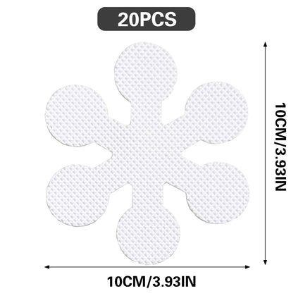 20PCS Non-Slip Shower Stickers for Bathtub and Bathroom Floor Grip Strips