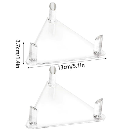 2PCS Ball Holder Organizer Storage Rack Acrylic for Basketball Soccer Volleyball