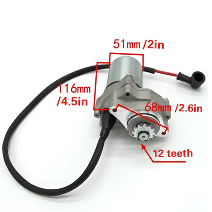 Motorcycle Electric Starter Motor 50CC-110CC Dirt Bike ATV Scooter Replacement