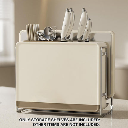 Draining Countertop Knife Cutlery Storage Rack for Kitchen Utensils Space Saving