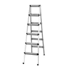 Aluminium Folding Step Ladder Double Sided 4 or 6 Step Portable 150kg