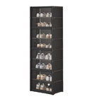 Simple Shoe Cabinet with Transparent Door 8 Tier for Entryway Hallway Durable