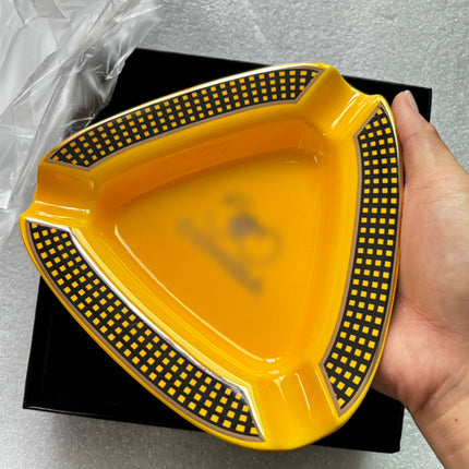 Cigar Ashtray Portable Ceramic 3 Cigars Ash Tray Tobacco Cigarette Gadgets Home