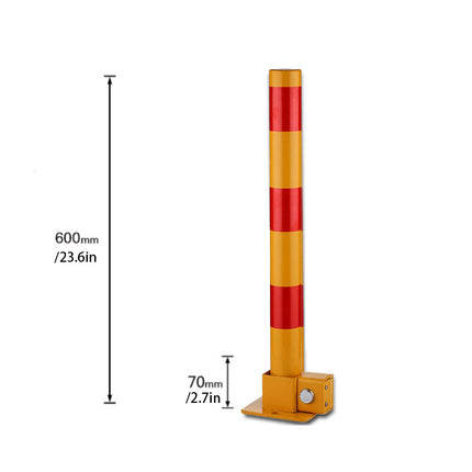 Foldable Residential Driveway Parking Bollard Post Lock