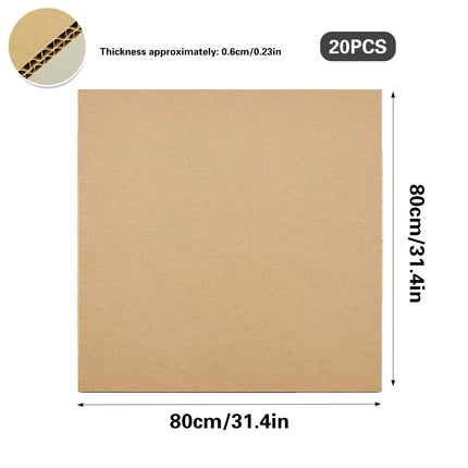 20PCS Cardboard Shipping Box Packaging Corrugated Mailer Board Sturdy Durable
