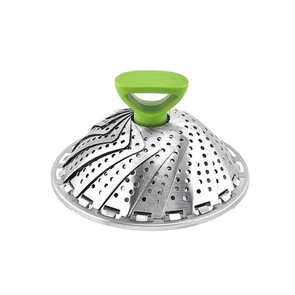 Folding Stainless Steel Steamer Basket Expandable Safe Durable Easy To Use