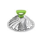 Folding Stainless Steel Steamer Basket Expandable Safe Durable Easy To Use