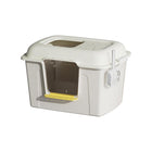 Large Enclosed Cat Litter Tray With Door Anti Splash Odour Control Cat Toilet Box