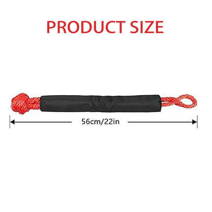 Vehicle Towing Rope Set 2PCS Heavy Duty Tow Strap Car Road Rescue Pull Cable