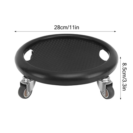 Quiet Abdominal Exercise Plate with Castor Non Slip Surface Home Gym Fitness