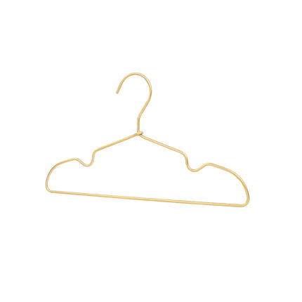 Gold Aluminum Small Clothes Hangers 30 Pack Compact