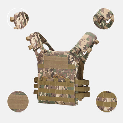 Outdoor Tactical Vest Adjustable Utility Vest Airsoft Paintball Gear