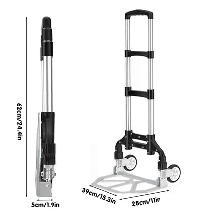 Folding Hand Trolley Cart Heavy Duty Utility Truck Portable Pull Wagon Trailer