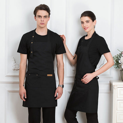 Adjustable Work Apron Neck Strap Waist Tie Kitchen Cooking Bib Apron Men Women
