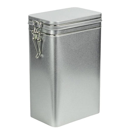 Tea Storage Canister Airtight Coffee Beans Container Iron Food Sealed Jar