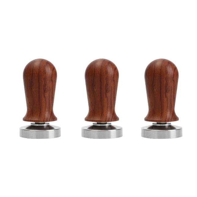 304 Stainless Steel Coffee Tamper Press Non-Slip Handle Even Tamping 51/53/58mm