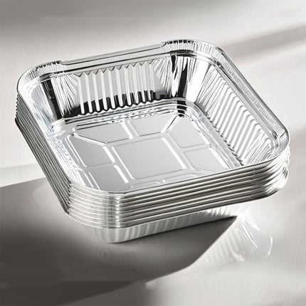 20pcs Aluminium Foil Tray Container BBQ Oven Baking Roasting Tray Takeaway