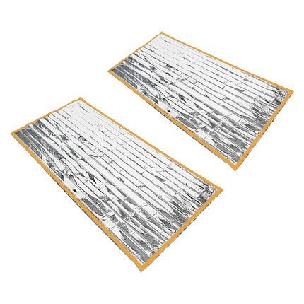 2PCS Outdoor Emergency Survival Sleeping Bag Blanket Keep Warm Reflection