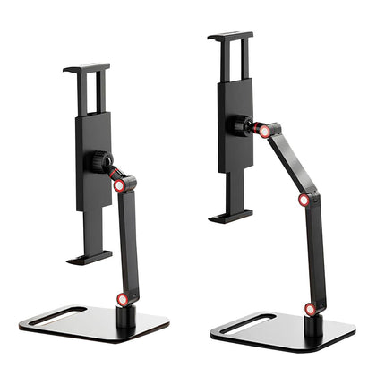 Desktop Folding Phone Tablet Stand Adjustable Height Carbon Steel for Home Office