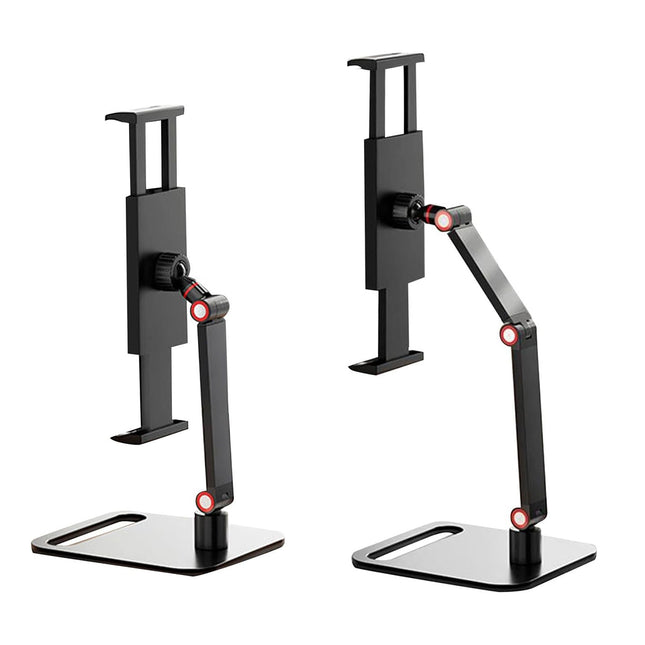 Desktop Folding Phone Tablet Stand Adjustable Height Carbon Steel for Home Office