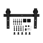 Sliding Door Track Kit with Carbon Steel Rail and Nylon Pulleys