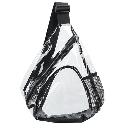 Transparent PVC Waterproof Crossbody Bag Casual Shoulder Slant Backpack Travel