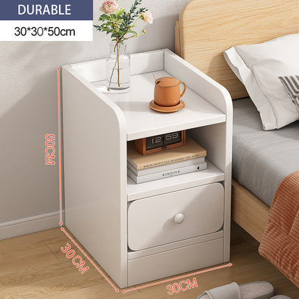 Ultra Narrow Bedside Table Storage Cabinet 30x30x50cm Bedroom Nightstand Drawer