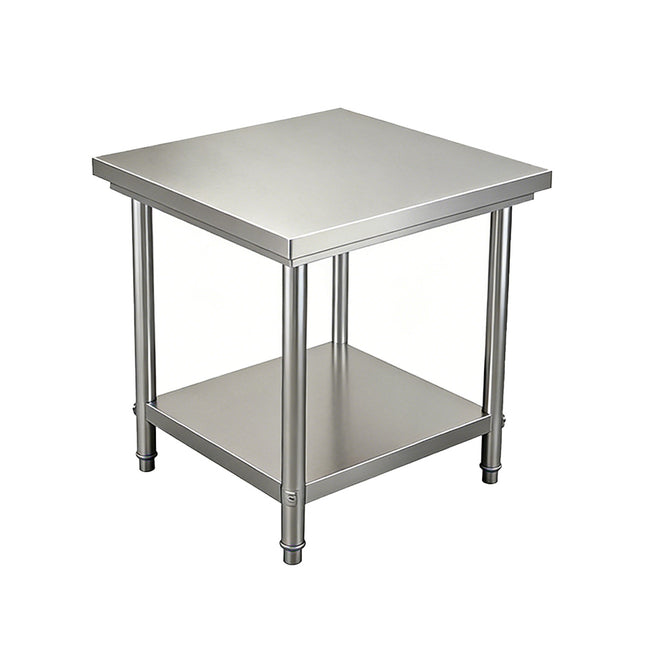 Stainless Steel Work Table 60x60x80cm 2 Tier