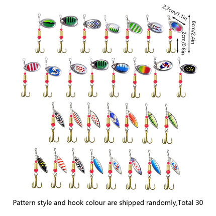 Artificial Fishing Lure Bait Set Mixed Pattern Hard Soft Baits Hook Kit Angling