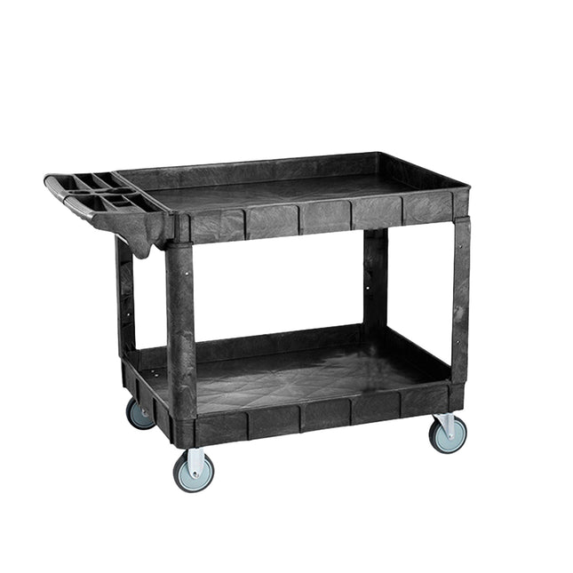 2 Tier MultiFunctional  Rolling Tool Cart for Garage Workshop Storage Organizer