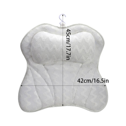 Butterfly Mesh Bath Pillow with 6 Suction Cups