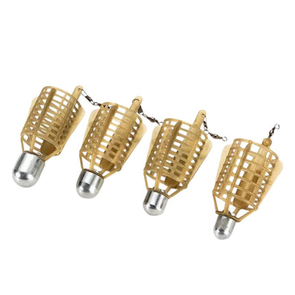 4PCS Fishing Bait Cage Nest Feeder Trap Durable Mesh Basket for Carp Fishing
