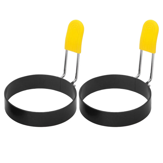 Egg Ring Moulds 2pcs Round Omelette Cooking Rings Non Stick for Frying Pan Use