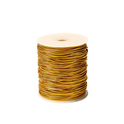 Elastic Rope Cord 10pcs Gold Silver Stretch String for DIY Craft Gift Wrapping