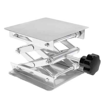 Lifting Platform Stainless Steel Manual Control Stand 10x10CM Adjustable Tool
