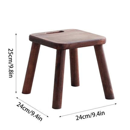 Home Solid Wood Small Bench Shoe Bench Compact Design for Entryway Living Room