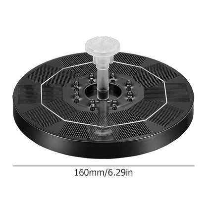 Solar Fountain Bird Bath Fountain Waterproof Auto-On for Outdoor Decoration