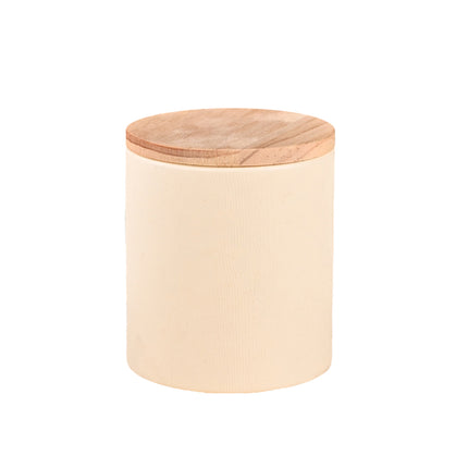 10PCS Round Tea Coffee Bean Packaging Paper Can with Wooden Lids for Storage Use