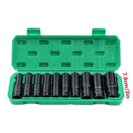 10 Piece Impact Socket Set Half Inch Drive High Torque Mechanic Workshop Kit