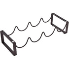 Iron Wine Rack Bottle Holder Metal Display Stand Tabletop Decorative Storage