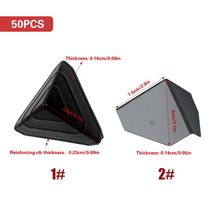 50PCS Cardboard Box Corner Protectors 2 Styles for Moving Shipping Packaging Use