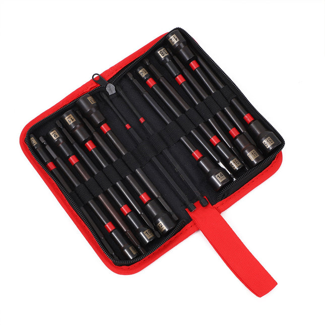 Magnetic Screwdriver Bit Set 16 Piece Electric Drill Sleeve Portable Tool Kit