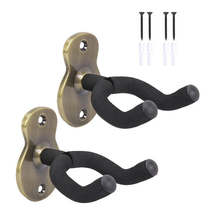 2PCS Guitar Wall Hanger Hook Holder Stand for Bass Ukulele Instrument Storage