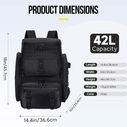 Fishing Backpack Outdoor Gear Bag Multi Pocket Camouflage Storage Bag Waterproof
