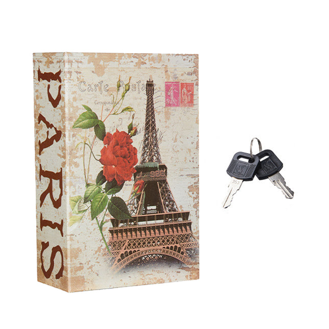 Book Safe Home Hidden Cash Money Box Secret Security Jewellery Key Locker 2 Keys