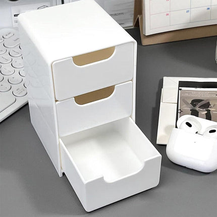 Mini Desktop Organiser Box Portable Storage Box for Office Home Desk Accessories